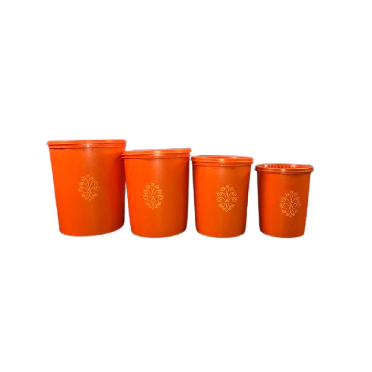 JunkYardBlonde's tweet photo. Vintage Orange Tupperware Canister Set, 4 Pc Set https://t.co/lpGbZLDHFu #orange #tupperware #vintagetupperware #orangetupperware #retrocanisters #plasticcanisters #retrokitchen #vintage #canisterset https://t.co/twX7CasK0L