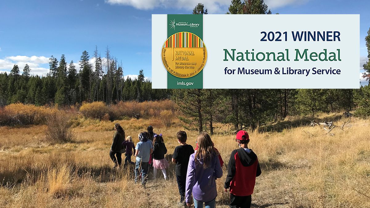 HighDesertMuse's tweet photo. In May, we were honored to announce we won the @US_IMLS 2021 National Medal in recognition for exceptional community service! We share this medal with our Museum family &amp; community. Mark your calendar for Tues, 8/24 for the virtual ceremony: https://t.co/5kFar92uJ9. #IMLSmedals https://t.co/1datpbXoVu