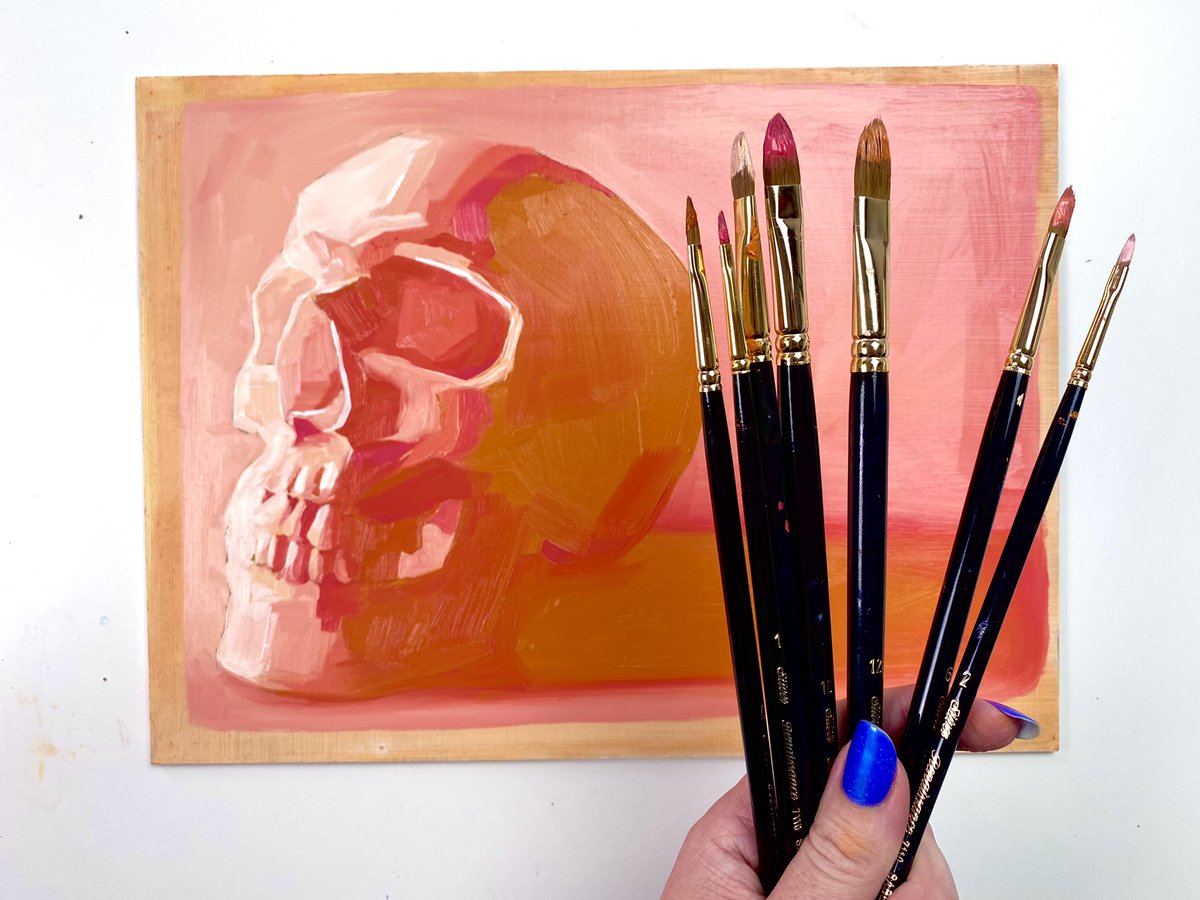 JennyGranberry's tweet photo. Skull studies for an @SilverBrushLTD demo https://t.co/iUFKNFK5rv