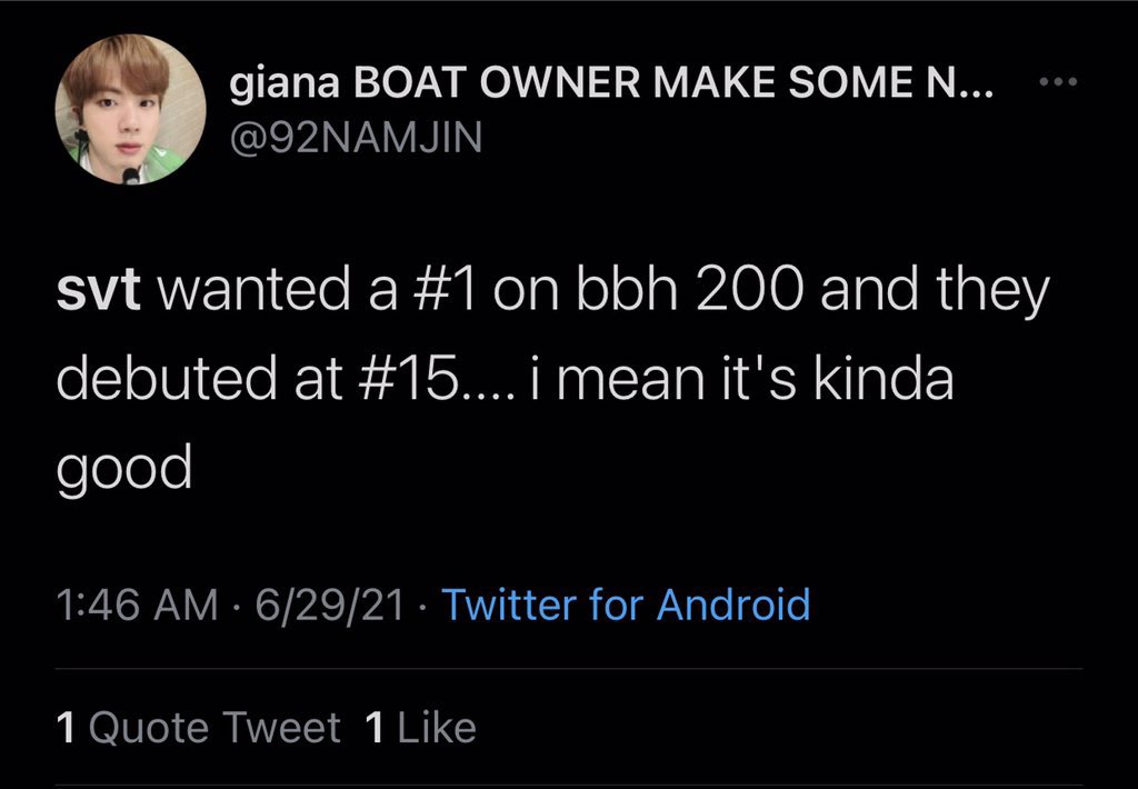 svt_carat_4life's tweet image. nah because seventeen are living their lives and giana is foaming at the mouth 😭