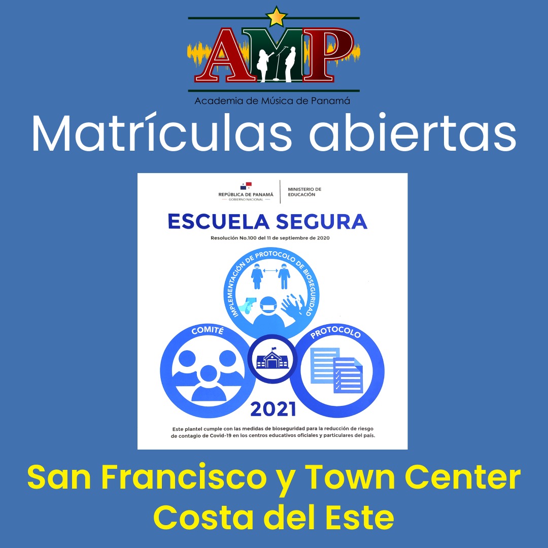 Reserva tu cupo. Certificados como ESCUELA SEGURA ☎ 3922324 y 📱 62689270. San Francisco y Costa del Este. #AMP #ampenlinea #meduca #minsa #escuelasegura #todospueden