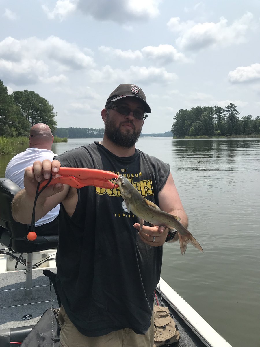 Not what I was looking forward to at Sharon Harris Lake. But, a catch is a catch.