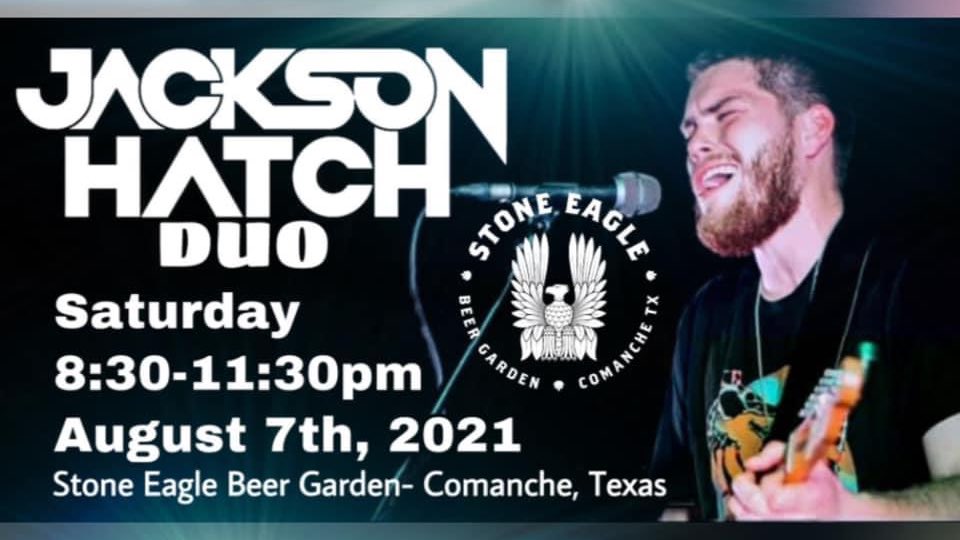 ShaiBerry's tweet photo. ⭐️ Sat 8/7: Jackson Hatch Duo live at Stone Eagle Beer Garden! #texaslivemusic #livemusic #music #texasmusicscene #beergarden #comanchetx https://t.co/x1R5zzwabZ