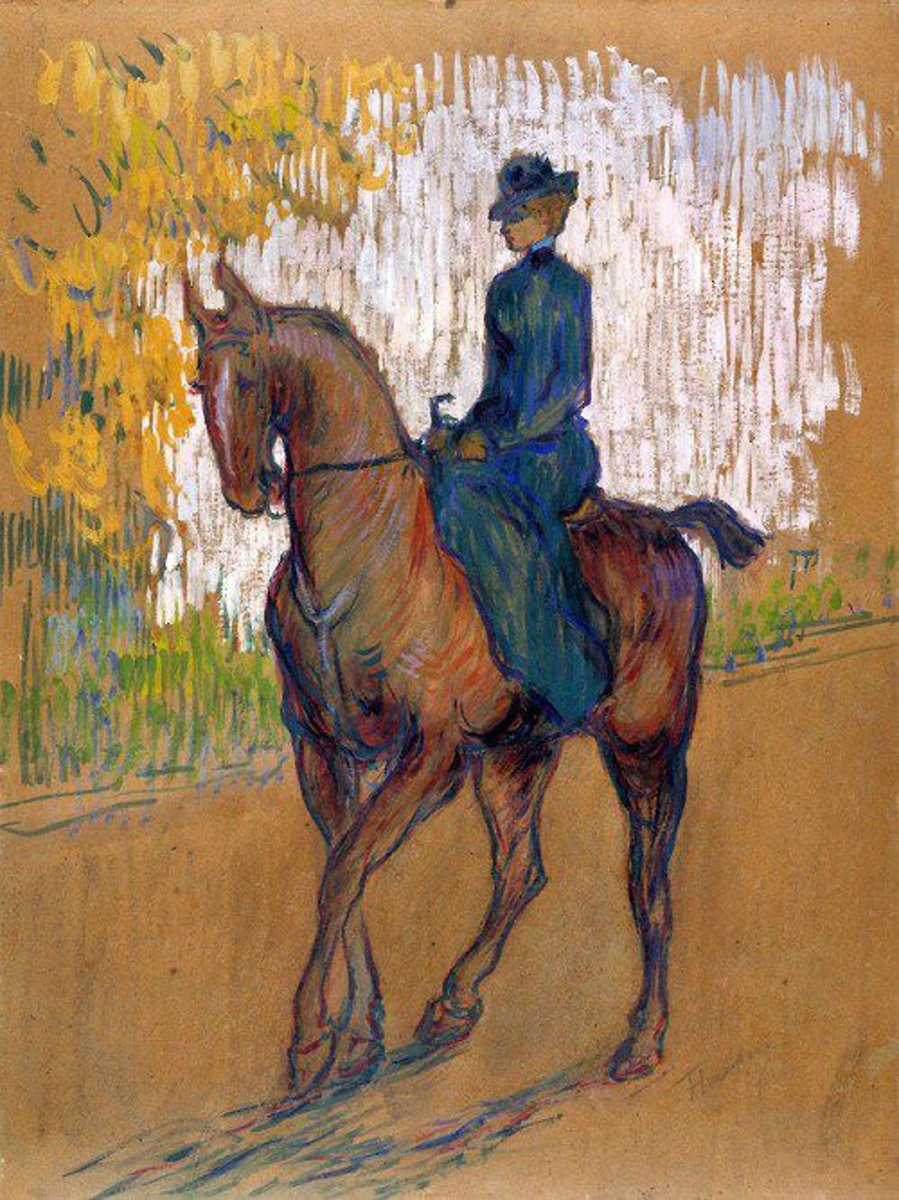 Side-Saddle,  Henri de Toulouse-Lautrec,  1899.
