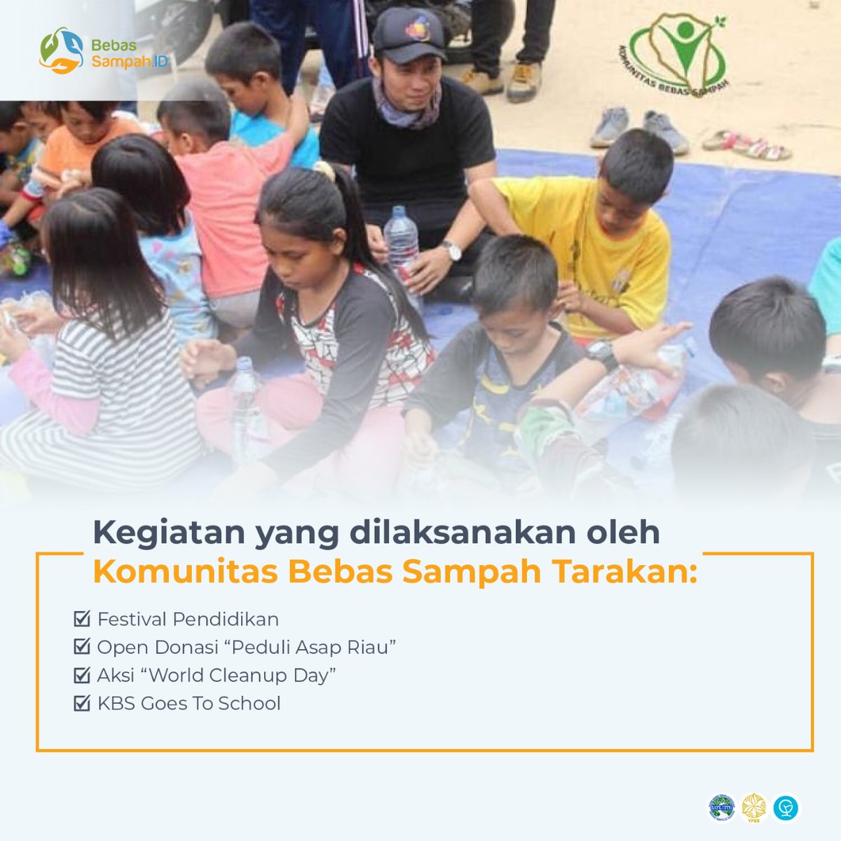 BebasSampahID's tweet image. [PROFIL KOLABORATOR: KBS TARAKAN]

Halo Pegiat Persampahan!

Kenalan yuk sama Komunitas Bebas Sampah Tarakan (@komunitasbebassampah)!

#IndonesiaBebasSampah
#BebasSampahID
#ProgramGF
#Dari2021untuk2025
#ZeroWaste
#MulaiDariGenggamanmu
#KolaboratorBSID