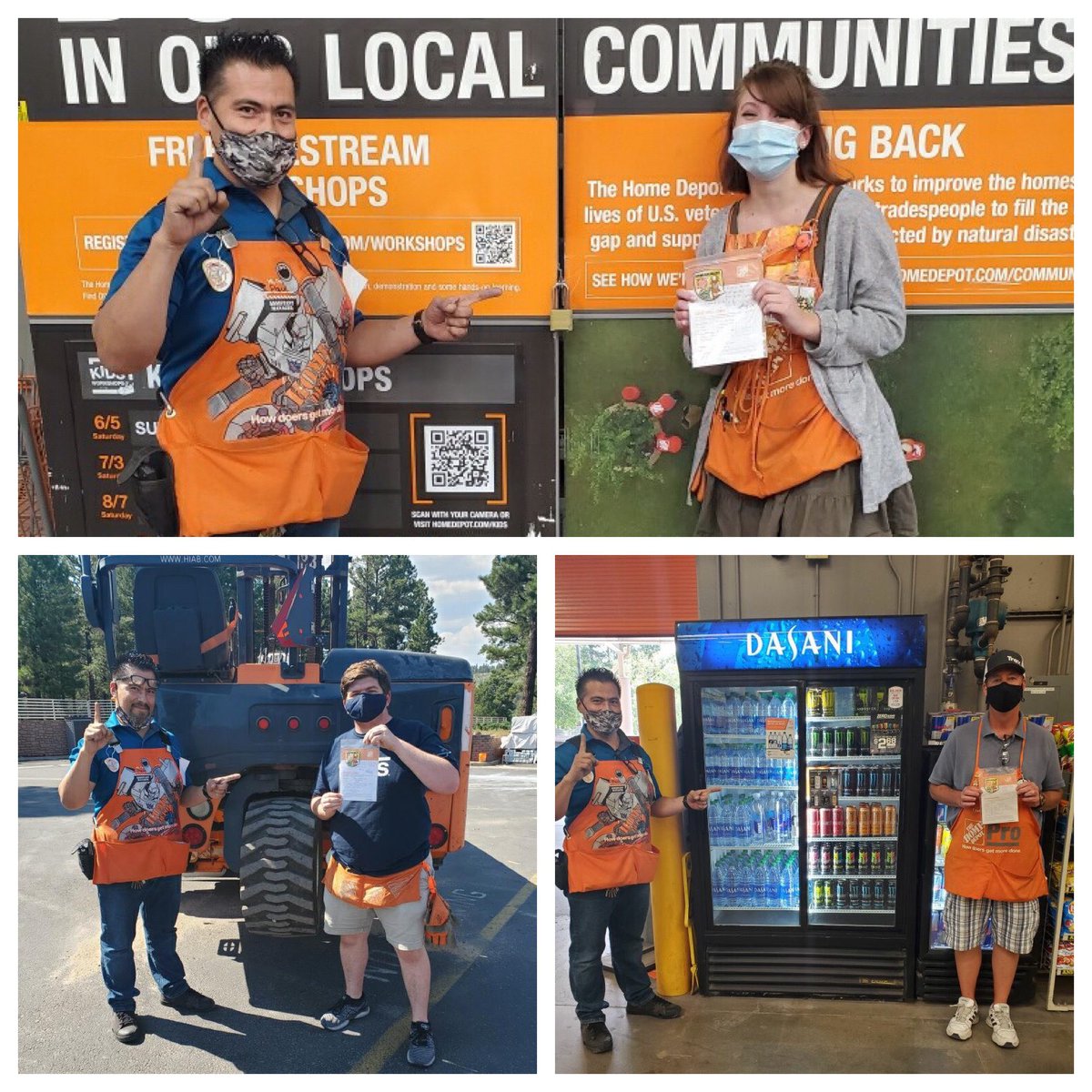 PaulRodTHD's tweet image. Recognizing some key associates for going above and beyond in servicing our customers. Thank you Mark out our Prodesk, Cashier Molly and OFA Josh, keep up the great work!