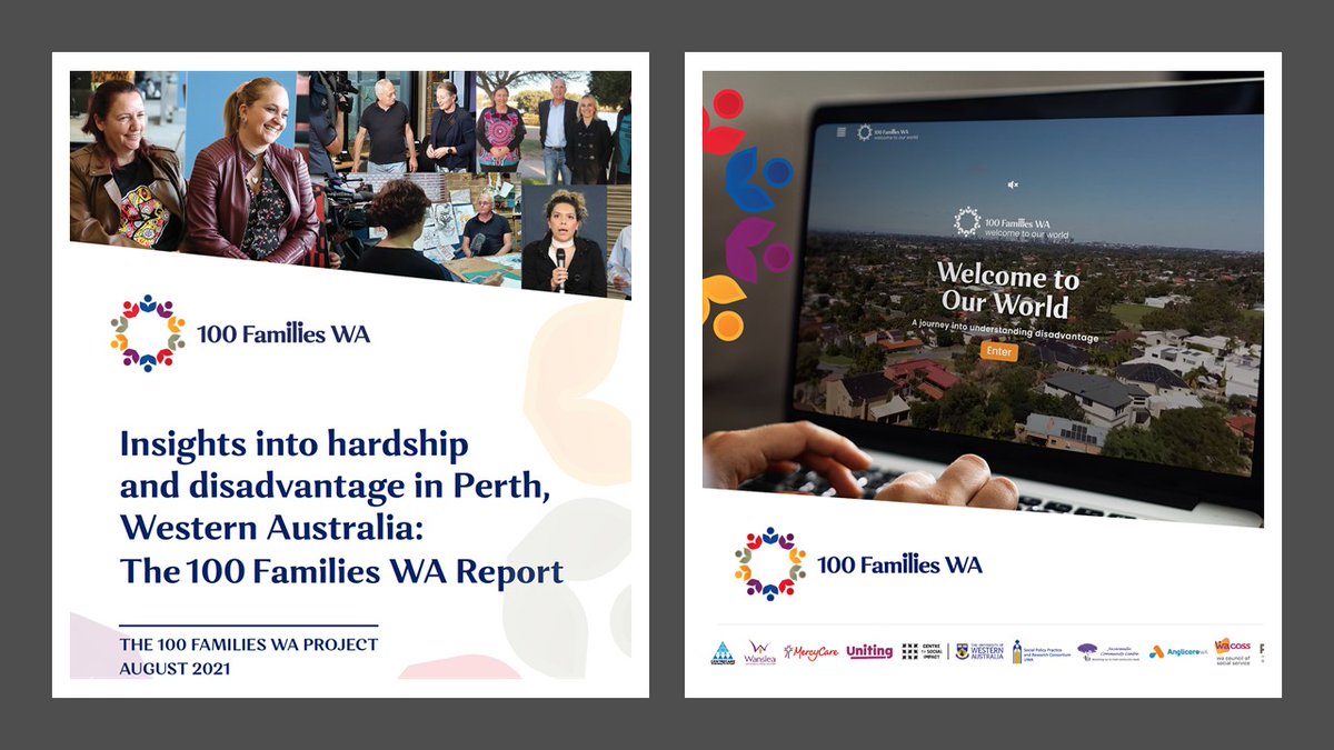 Launch day for the 100 Families WA Report Insights into Hardship and Disadvantage in #Perth. Path-breaking in terms of method, results and lived experience engagement. Great to be part of such a rich collaboration 100familieswa.org.au apo.org.au/node/313315