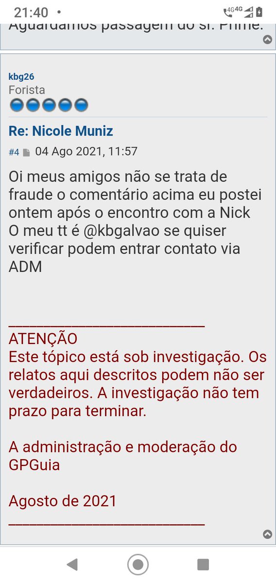 GpguiaPrime's tweet photo. É só fechar um tópico para investigação que os promoters se revoltam. As pessoas se incomodam quando as falcatruas são descobertas mesmo. O que servia para algum benefício hoje, amanhã não serve mais se a teta secar. Apenas mais um dos 8976 de sempre. Kkkkkkk https://t.co/KCVm4wW5zM