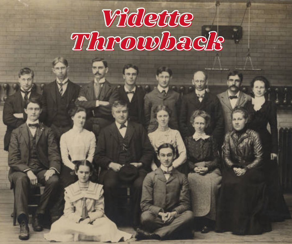 ISUSOC's tweet photo. #TBT to the first ever @The_Vidette staff back in 1900! Now completely digital, the Vidette is ISU’s campus newspaper. 

Do we have any Vidette alumni here? If so, what year were you on staff?

#IllinoisStateUniversity #RedbirdHistory #TheVidette #TBT #ThrowbackThursday https://t.co/HgCTUgosmf