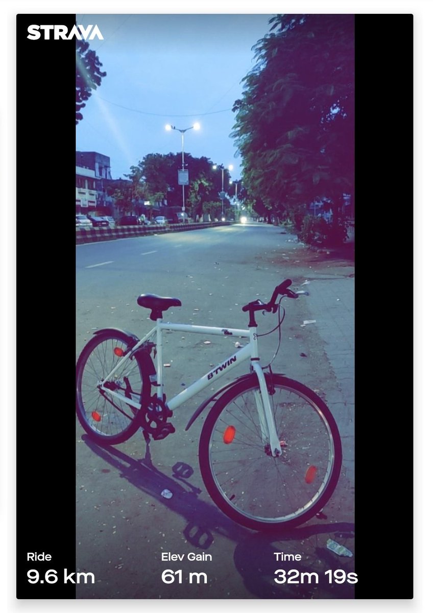 Day 1: This morning I rode a little over 9 km, It took me 32 minutes to cover the distance.

#Cycling #CycleChalaHealthBana #Ahmedabad <a href="/mansukhmandviya/">Dr Mansukh Mandaviya</a> #HealthForAll