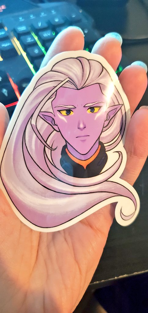 jillibeeean's tweet photo. i kind of love how this #lotor sticker came out 👀 😈 shop opening VERY soon!! https://t.co/Uj36GkkwMN