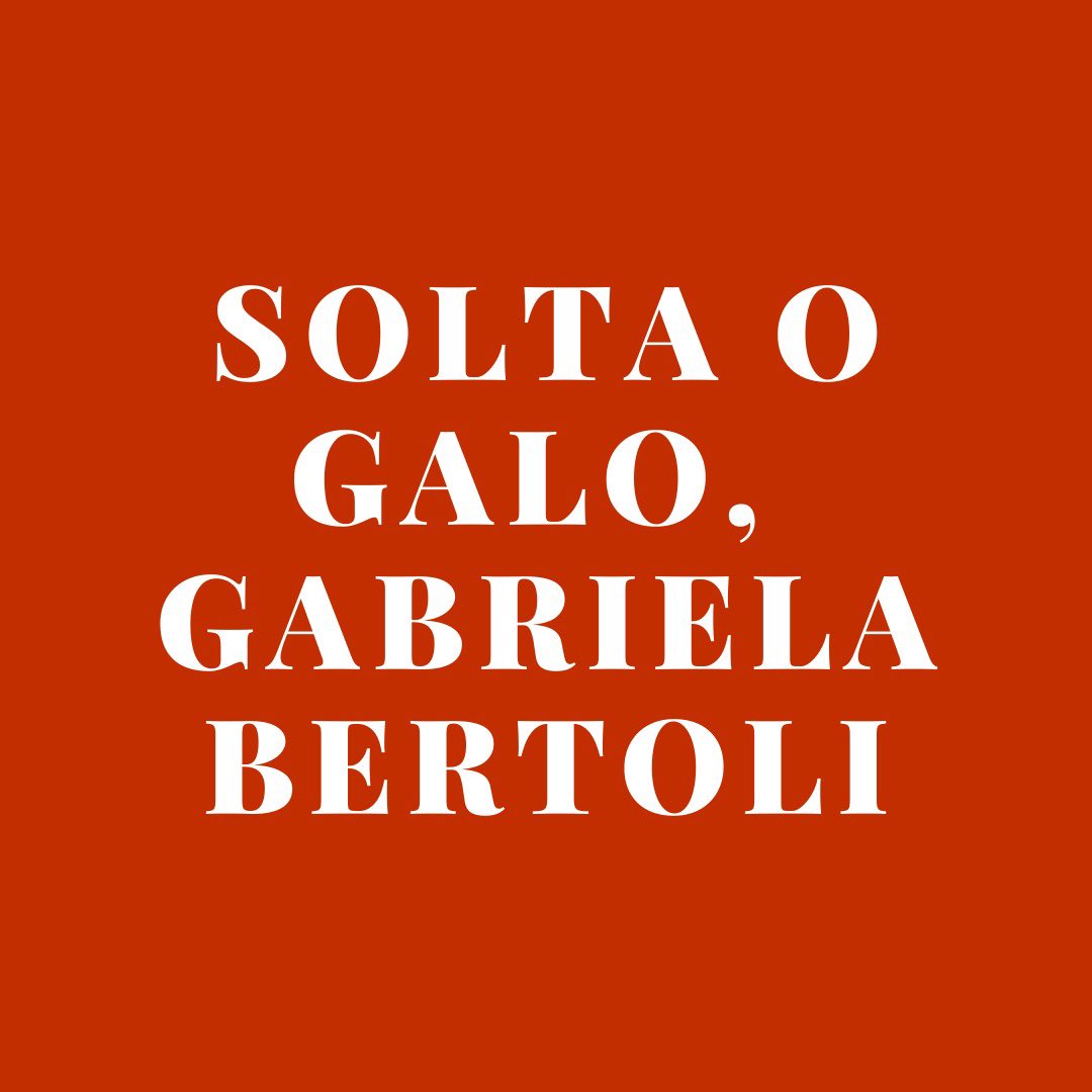 FocoColetivo's tweet photo. Não vamos descansar enquanto Galo estiver preso!

É muito importante fazermos barulho!

#LiberdadeParaGalo #SoltaoGaloGabrielaBertoli https://t.co/GstC4f8f32