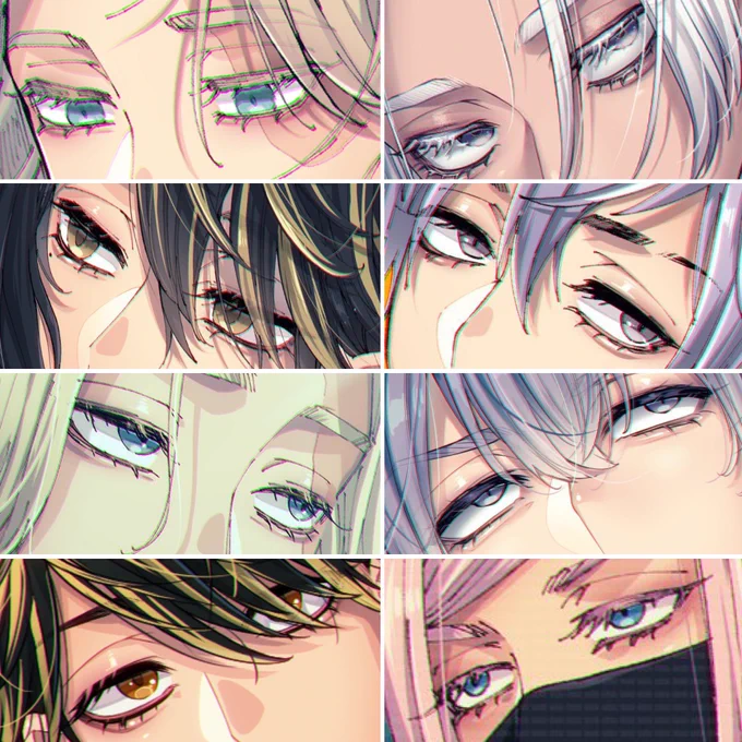 #目だけでフォロワーさんを惚れさせる卍、ハイライトある子少ないし闇を醸したいのでキラキラさせられないよね…オホホ 