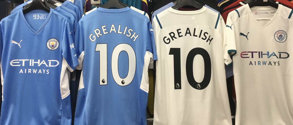グリーリッシュ 入団決定 マンチェスター シティ Grealish ネームナンバー入りユニフォーム在庫あり Home Awayともに本日すぐにお渡しできます Mcfc ファンの皆様スカイツリーから徒歩５分のサッカーショップfcfaまで マンチェスターシティ Mancity Jackgrealishpic