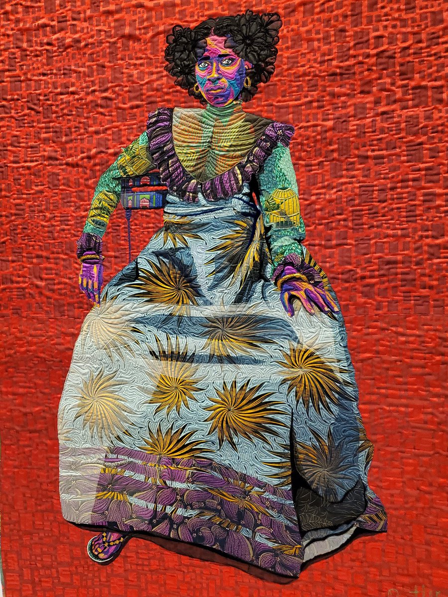 ms_lazz's tweet photo. Blown away by the stunning work of @BisaButler at the #artinstituteofchicago #textileart #quilts #BisaButler https://t.co/6yQKdBnSKC