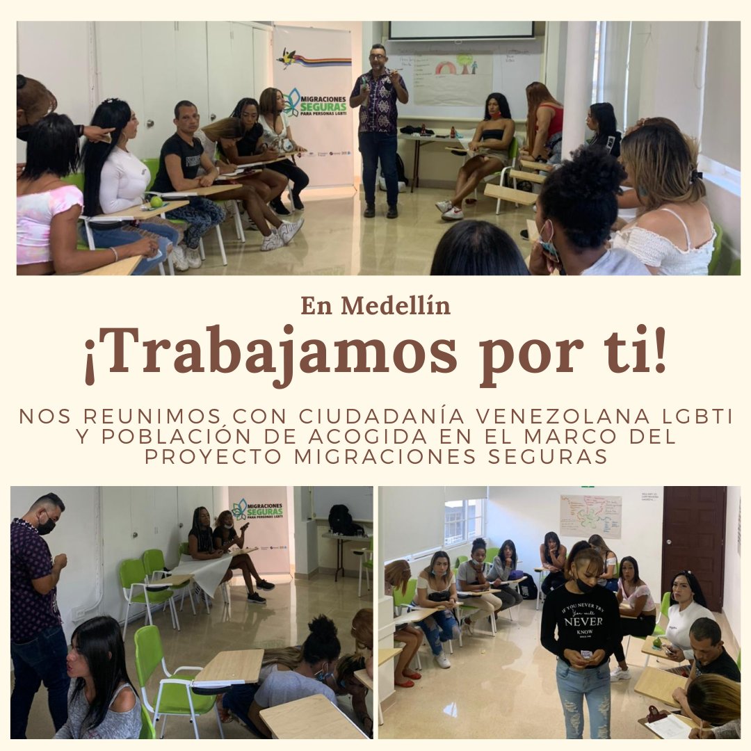 Caribeafirmativ's tweet photo. #NuestraMeta I Favorecer la situación de derechos y las necesidades de protección de personas LGBT en situación de movilidad humana desde un enfoque de género en #Medellín.
Con apoyo del programa de @USAID_Colombia Conectando Caminos por los Derechos.
#AsíAvanzamos 👇🏽 https://t.co/h98o5Gp7iy