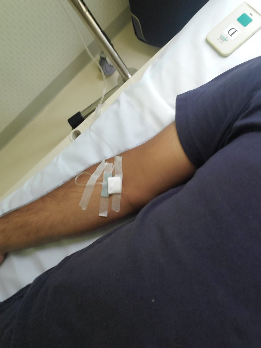 i got heat stroke 
They give me glucose
Hope to recover soon