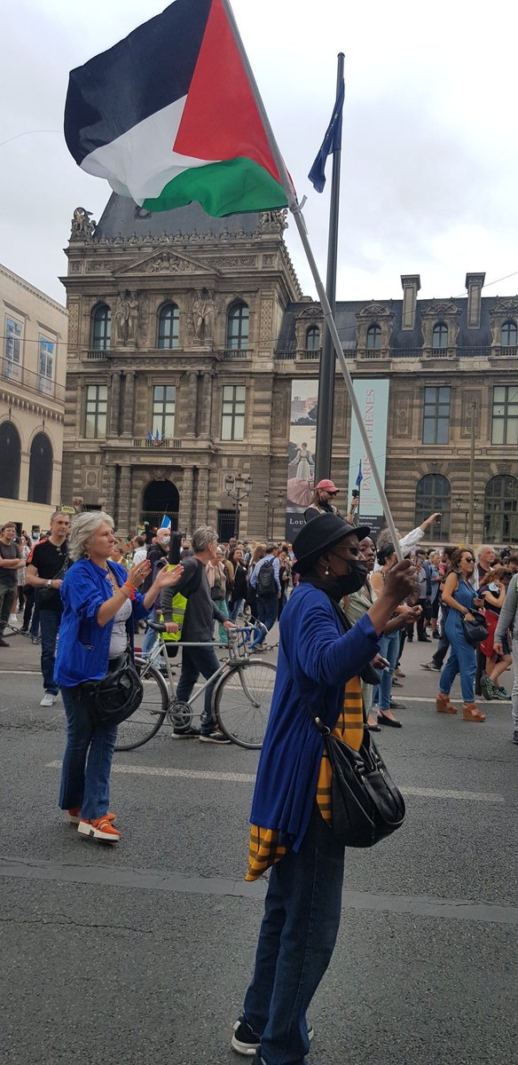 Derka57's tweet photo. manif anti pass mais avec une pensée pour nos frères palestiniens com tjrs  #LIBERTE https://t.co/fr8hOrXCgQ