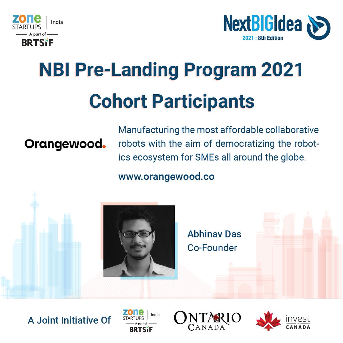 Zone Startups India | BRTSIF (@zonestartupsin) on Twitter photo Zone Startups/India warmly welcome Abhinav Das <a href="/Abhindas1/">Abhinav Das</a> Co-Founder @orangewoodlabs (Y Combinator W18) to the #NBI2021 Pre landing program.
We wish the cohort member "All The Best" as they embark on this journey with us on preparing for #softlanding in #Canada
#startups Zone Startups/India warmly welcome Abhinav Das <a href="/Abhindas1/">Abhinav Das</a> Co-Founder @orangewoodlabs (Y Combinator W18) to the #NBI2021 Pre landing program.
We wish the cohort member "All The Best" as they embark on this journey with us on preparing for #softlanding in #Canada
#startups