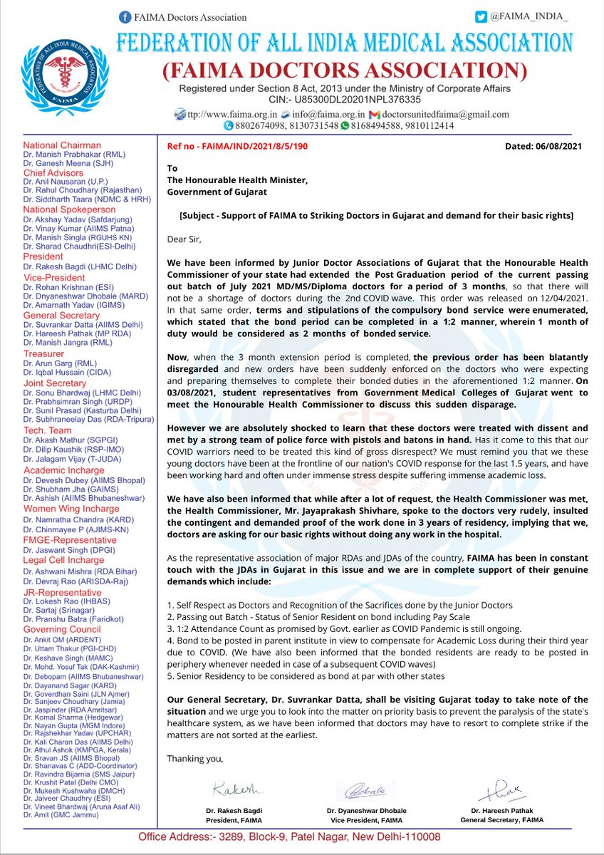 FAIMA Doctors Association tweet media