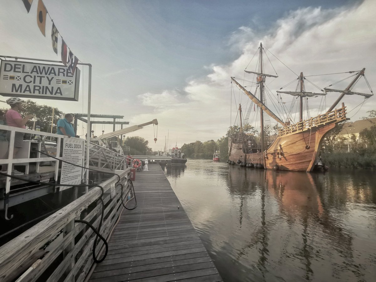 lanaosantamaria's tweet photo. First day in Delaware City, are you ready for this?? Opening through Sunday from 10am to 7pm

#NaoSantaMaria #Nao #SantaMaria #DelawareCityMarina #DelawareCity #Delaware #DE #decktours #floatingmuseum #tallship #haciendohistoria https://t.co/Gbw225KlIK