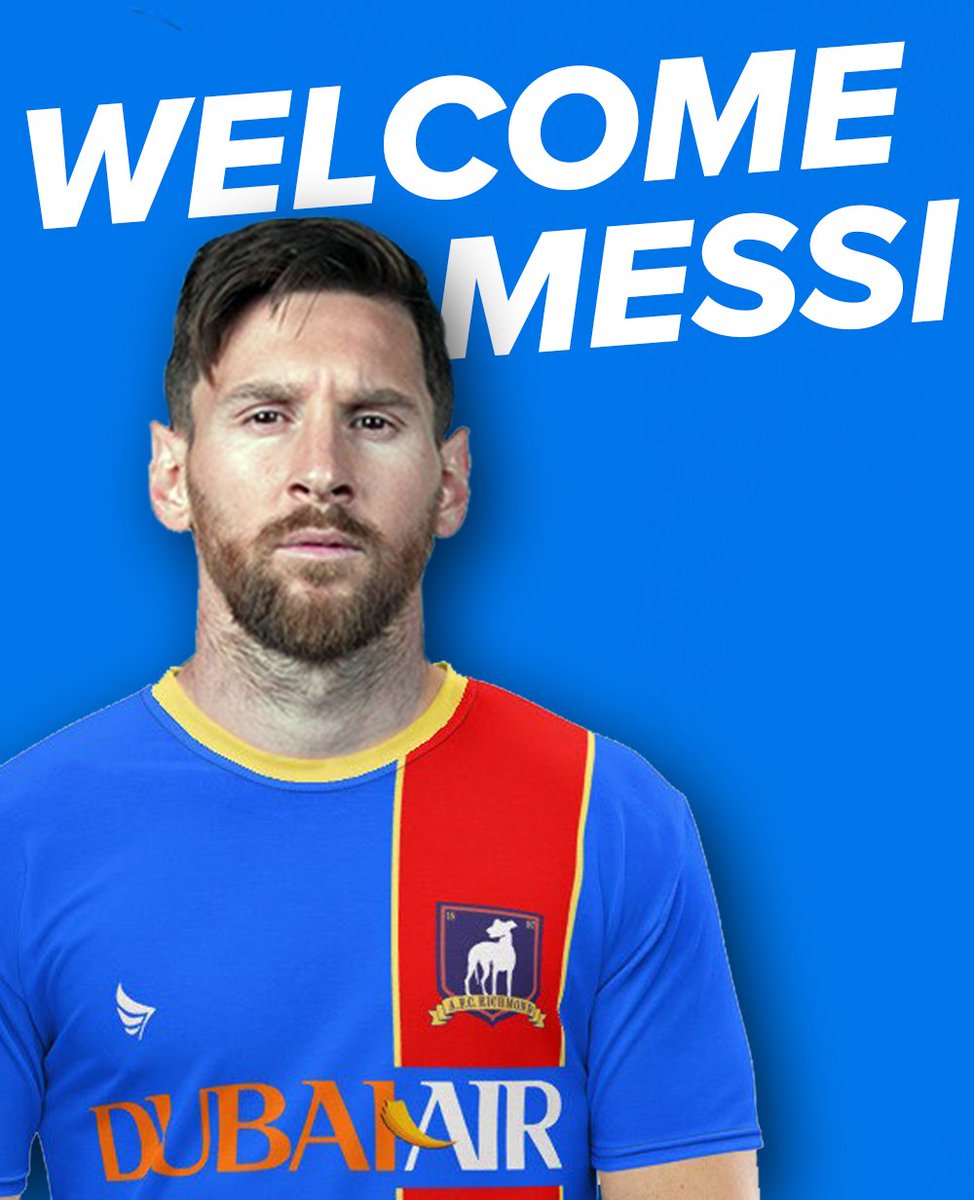 HabisNontonFilm's tweet photo. RESMI! Lionel Messi akan bergabung dengan AFC Richmond mulai musim depan dengan durasi kontrak 5 tahun. 

"Saya tidak pernah memaksa dia, tapi Messi sendiri yang menawarkan diri. Yaudah mau gimana lagi." Ted Lasso dalam press conference tadi pagi. https://t.co/gvsolW2N6N