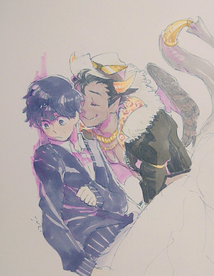 【BL注意】こちらは数字(悪魔マモン💛×イッチー💜) 