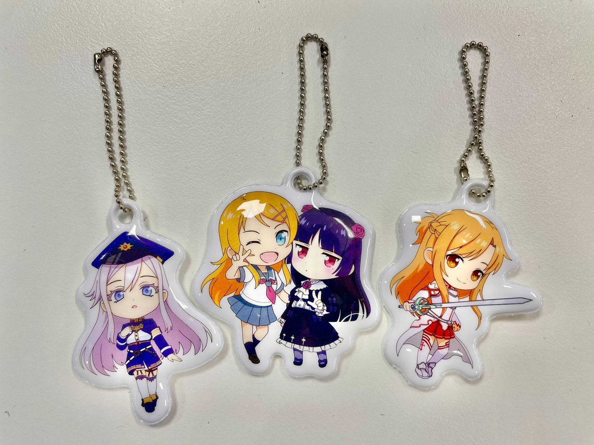 1000RTで追加】 ぷにぷにキーホルダー2個セット 電撃文庫25周年 夏の