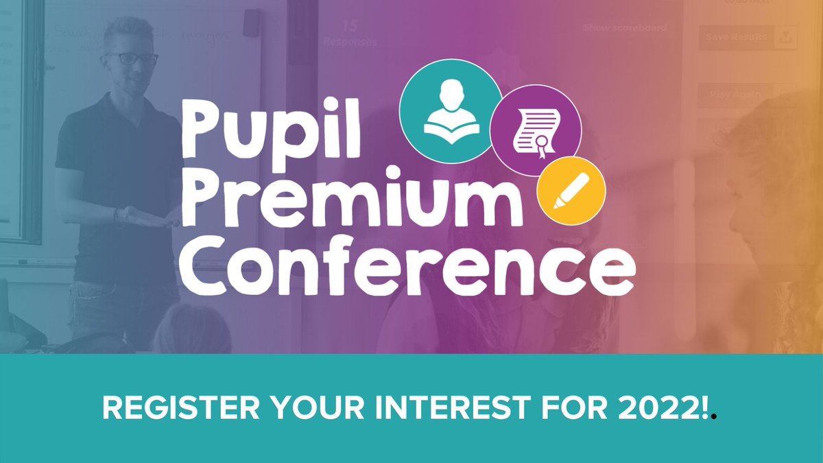 Miss out on the Pupil Premium Conference 2021?

Head over to the website and register your interest for our 2022 event, and be the first to know when registration opens! 👉pupilpremiumstrategy.co.uk

#PupilPremium #Disadvantaged #Attainment #Inclusion #PPA