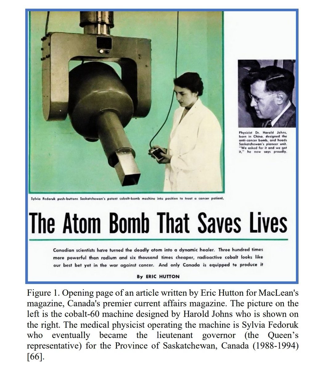 FuenteApolo's tweet photo. The Atom Bomb that Saves Lives #radonc #histmed #histphysics
https://t.co/DrdTA4tYkf
Harold Elford Johns OC (4 July 1915 – 23 August 1998) was a Canadian medical physicist, noted for his extensive contributions to the use of ionizing radiation to treat cancer. https://t.co/op2jss0uta