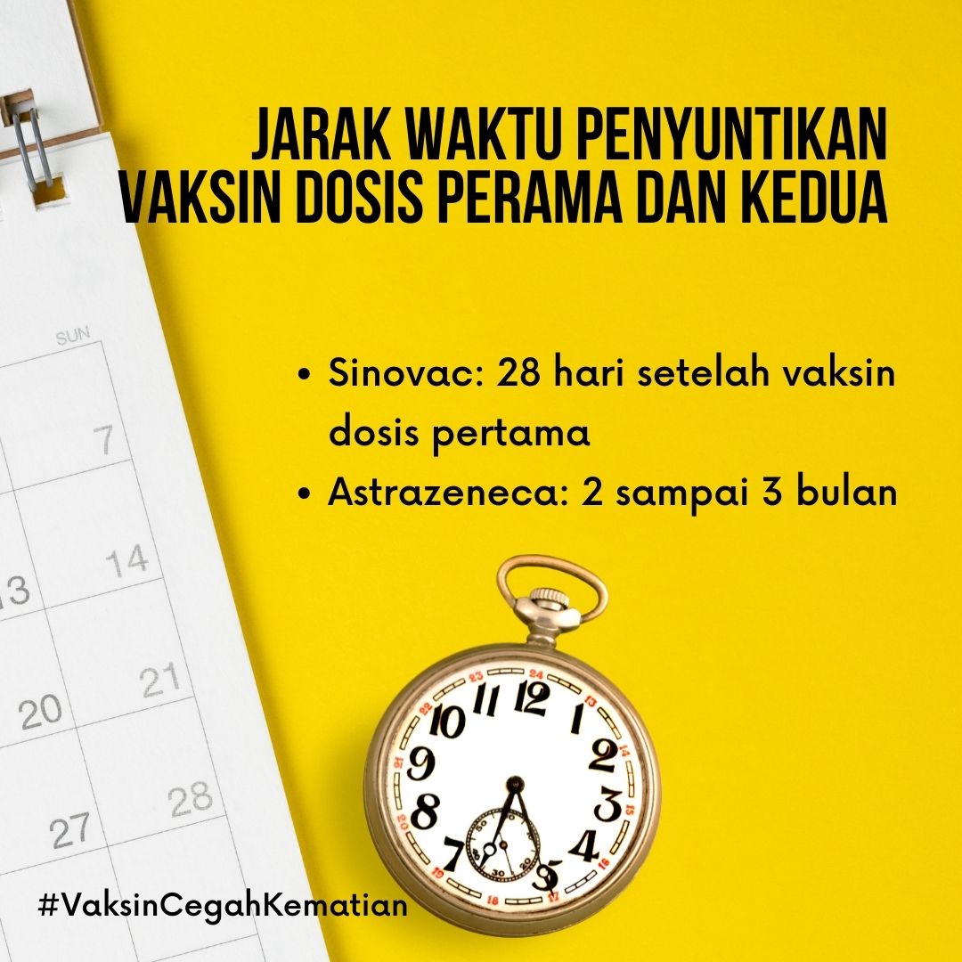 BungaLe15921660's tweet photo. Catet nih intervalnya dari vaksin dosis pertama ke kedua! Dapatkan dua dosis vaksin ya, supaya vaksin ampuh dan efektif. #VaksinCegahKematian https://t.co/7jVOHV11u8
