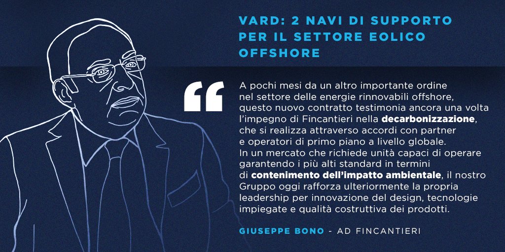 Fincantieri's tweet photo. #Vard firma contratto con #RemOffshore per la progettazione e costruzione di 2 #ServiceOperationVessel per operazioni di supporto e manutenzione nei parchi eolici #offshore, in una direzione di #sostenibilità. L’accordo prevede l’opzione per ulteriori 2 unità.
#Fincantieri https://t.co/GWdOPokRni
