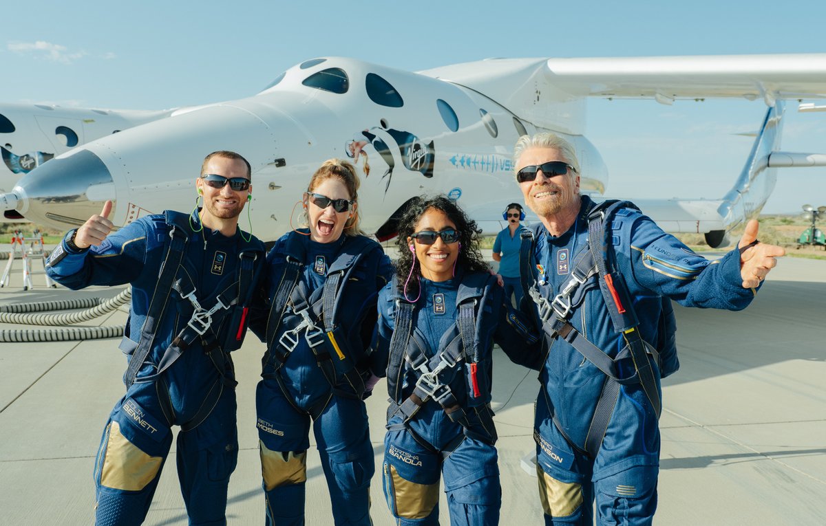 engadget's tweet photo. Virgin Galactic starts selling tickets to space again for $450,000 per seat https://t.co/X7gnmxFxs9 https://t.co/CHT5GFm3v2