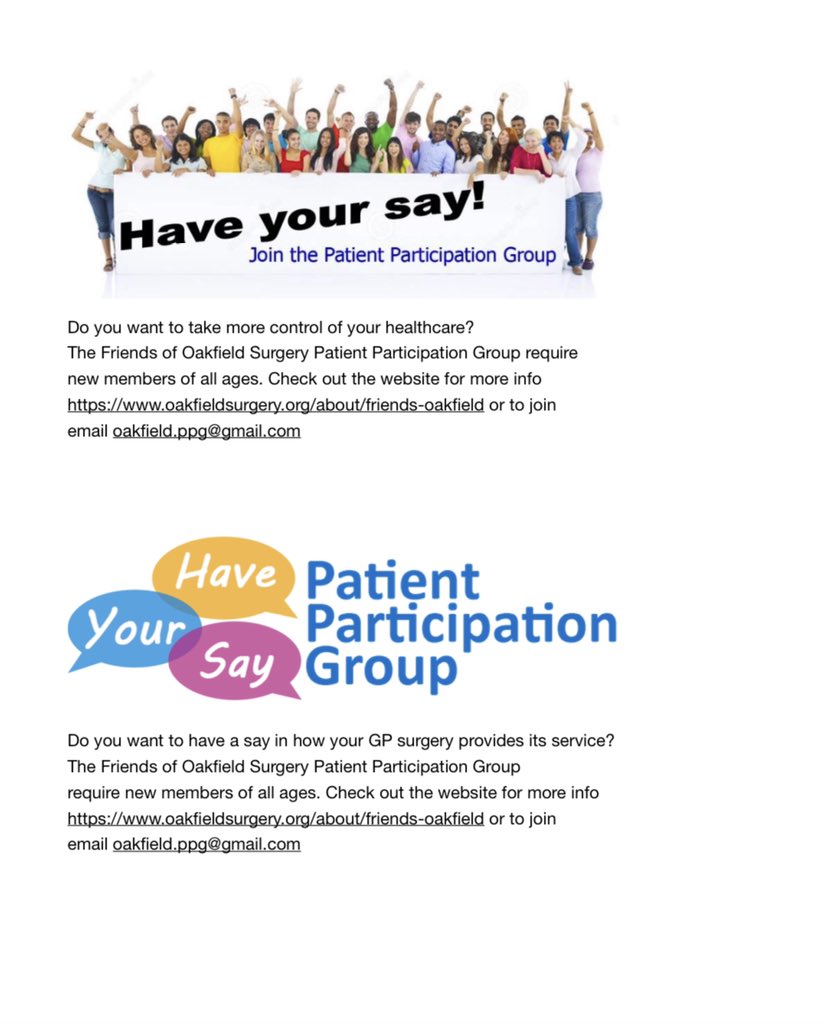 OakfieldSurgery's tweet photo. https://t.co/MhCa8gCIzX