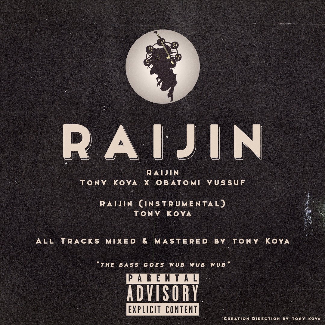 tonykoyamusic's tweet photo. RAIJIN 雷神
Single by Tony Koya and OBATOMI YUSSUF
@Obatomi_
OUT FRIDAY THE 13TH
Grab the Presave link
https://t.co/zAt9qemuum
#trapandbass #drillandbass #EDM #electronicmusic #hiphop #rap #Fridaythe13th https://t.co/m5p9PbgL7E