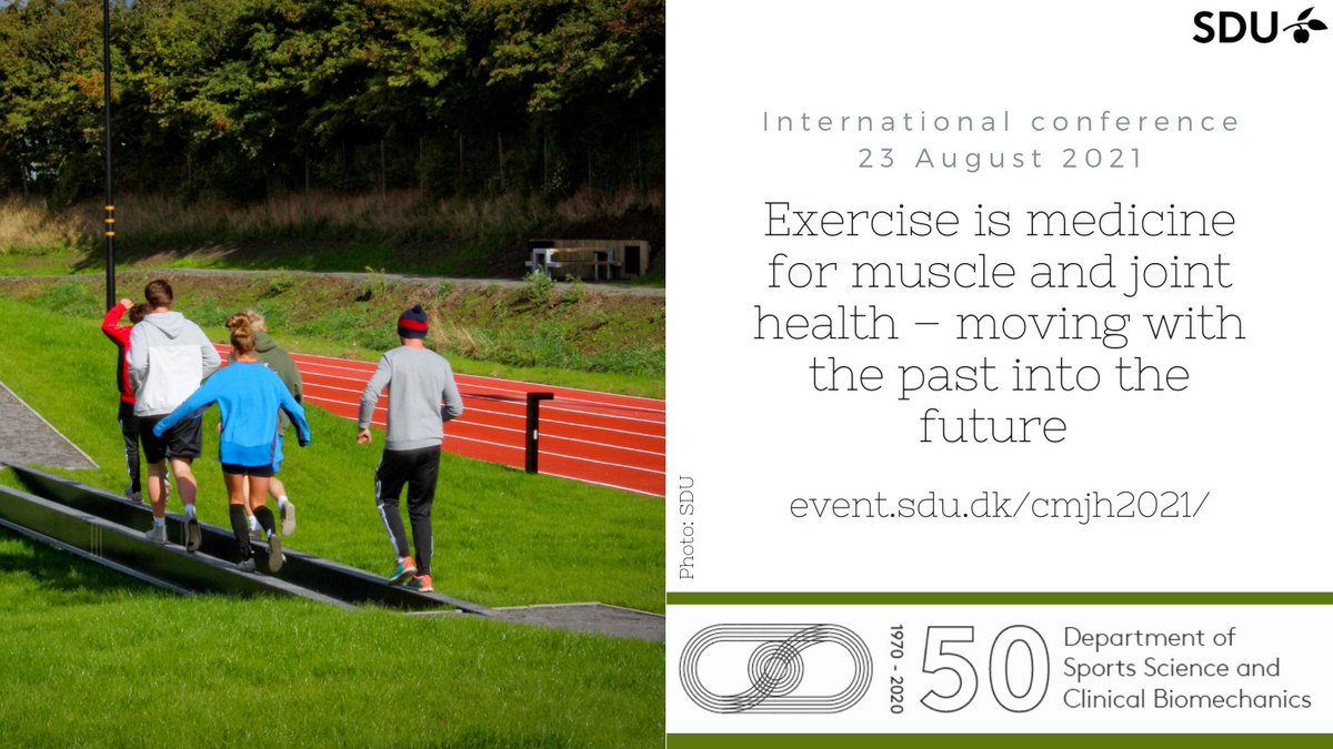 SDUIOB's tweet photo. 23 August: International symposium: ”Exercise is medicine for muscle and joint health”. Prominent list of speakers! @SyddanskUni @SUND_SDU #dkforsk #idpol #IOB50
https://t.co/5xyVorpG19 https://t.co/juIUtr67yZ
