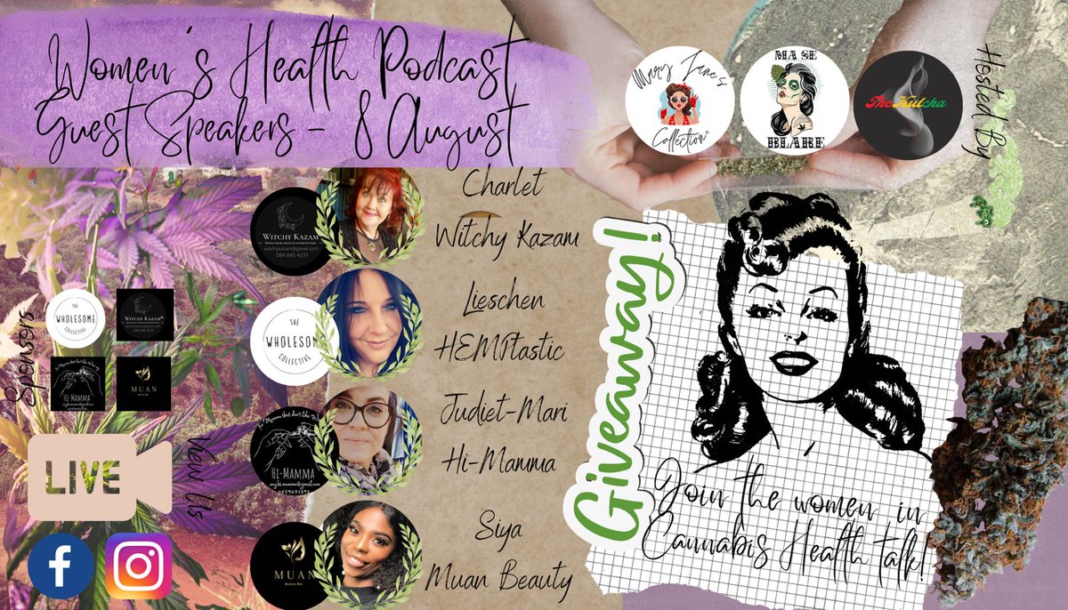 TheKulchaZA's tweet photo. Here is the all women panel of speakers for the Mary Jane's Takeover this weekend

You can follow the chats on our Facebook and IG accounts (@TheKulchaZA) https://t.co/2IGrMnrre7