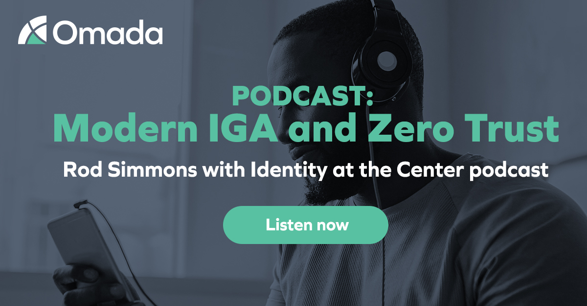 OmadaIdentity's tweet photo. Rod Simmons, VP of Product Strategy at Omada, was featured on an episode of the Identity at the Center Podcast, discussing the role modern IGA plays in a Zero Trust strategy. Listen to the podcast here: https://t.co/6n8TUHDBs4

#ZeroTrust #IdentitySecurity #ModernIGA https://t.co/BmNoRt8vdI