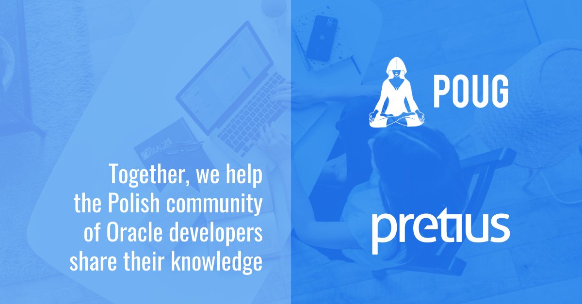 Pretius will be a sponsor of this year’s edition of the #POUG event. On the 10-11 of September, we’ll see you in Warsaw, to talk about #Oracle technologies and share valuable knowledge. Check out the details on the <a href="/POUG_ORG/">ORA-600</a> site: poug.org/en/

#IT #events