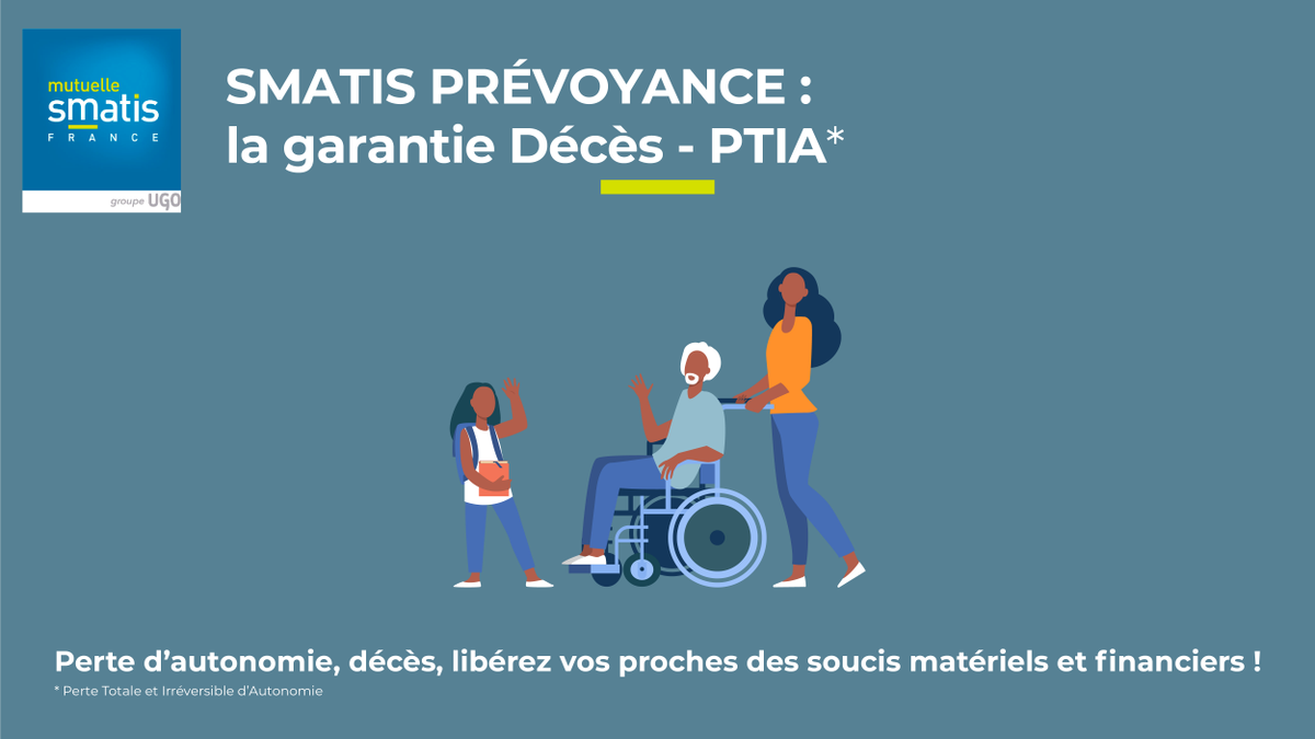 MutuelleSmatis's tweet photo. Décès, invalidité, votre famille à l'abri des tracas financiers, avec la garantie Décès-PTIA #SMATIS
✔️ 5 niveaux d'indemnisation
📌  Une cotisation avantageuse
❌  Pas de questionnaire médical
❌  Sans engagement de durée
Votre devis en 2 min ici 👉  https://t.co/foTNBVeCJX https://t.co/s59hUFGVa0