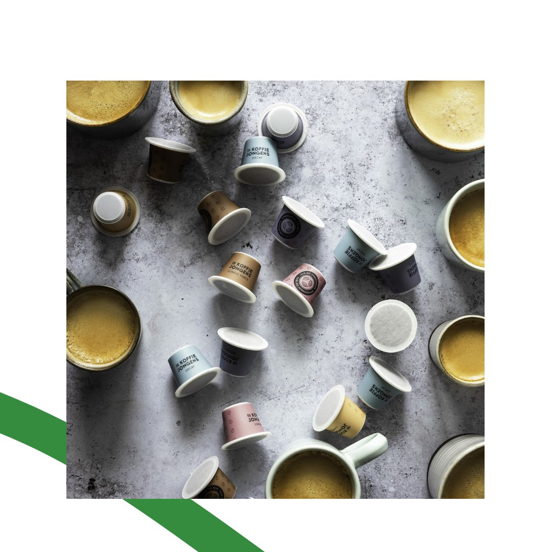 Rotterdamduurza's tweet photo. Houd je van koffie en wil je graag verduurzamen? Dan zijn de #koffiecups van De Koffiejongens misschien wel wat voor jou. De cups zijn 100% #biologisch afbreekbaar. Dat betekent dat je de cups na gebruik bij het #gft-afval kunt gooien. https://t.co/LAMoSzbgkK