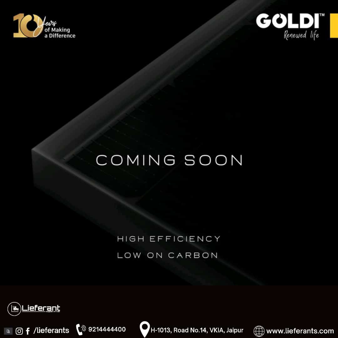 Lieferants's tweet photo. 𝗚𝗢𝗟𝗗𝗜 is launching a high efficiency solar module soon !! Stay tuned !!
For any requirement call:- 𝟵𝟮𝟭𝟰𝟰𝟰𝟰𝟰𝟬𝟬 !!
#solar #goldi #goldisolar #wattscore #pvmodule #lieferant https://t.co/OiM5wPTsvQ