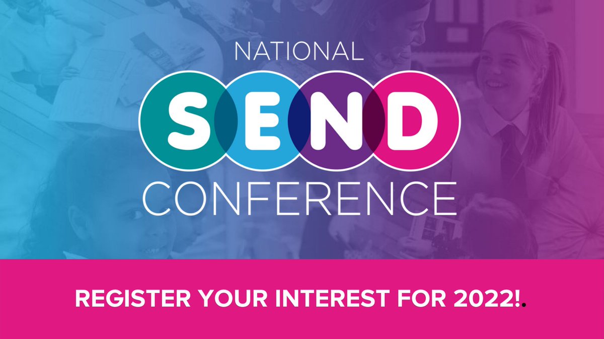 Miss out on the National SEND Conference 2021?

Head over to the website and register your interest for our 2022 event, and be the first to know when registration opens! 👉sendprovision.co.uk

#SEND #SENCO #EHCP
