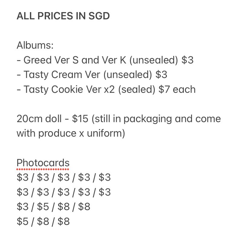 wooseokie__'s tweet photo. wts kim wooseok album / doll / photocards. 

Prices in SGD. All in good condition and discount if buy more than one item. Will give with freebies from fansites. Urgently clearing🙏🏼 

📍: SG / WW OK
💸: paypal / wise

🏷: 김우석 양도 wts kim wooseok #wtskimwooseok #kimwooseokwts https://t.co/tgRBsRr5Bv