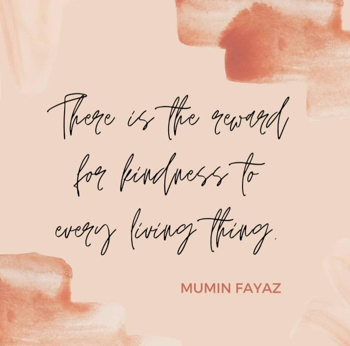 TheMuminfayaz's tweet photo. There is the Reward for kindness to every living thing .
#MuminFayaz #Reward #Living #quotes
#MuminAhmad #BestReward #inspire
#Bismillah #Allah #Justsaying #Quoteoftheday #motivation #successquotes #begood #beyou https://t.co/XlgHA9ZUlf
