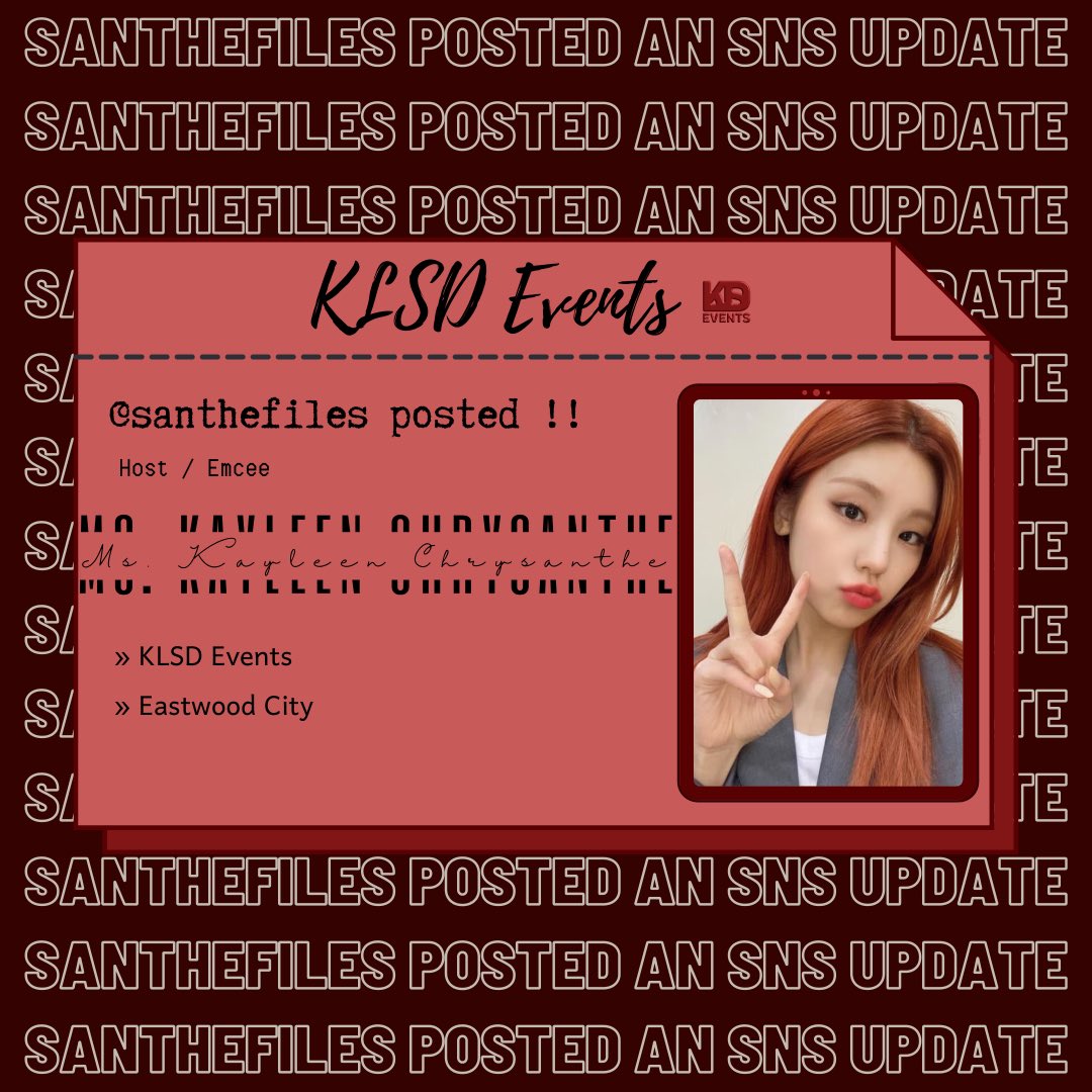 ⠀

      ≡ santhefiles.⠀⠀ 
         posted an sns update!

      » Eastwood City
      ⌕ O8 / O6 / 2O21 ; 12:O8 NN
      ☕︎︎ <a href="/KLSDEVENTS/">KLSD EVENTS</a> 
      ✎ ❝ good noon everyone! ❞

⠀