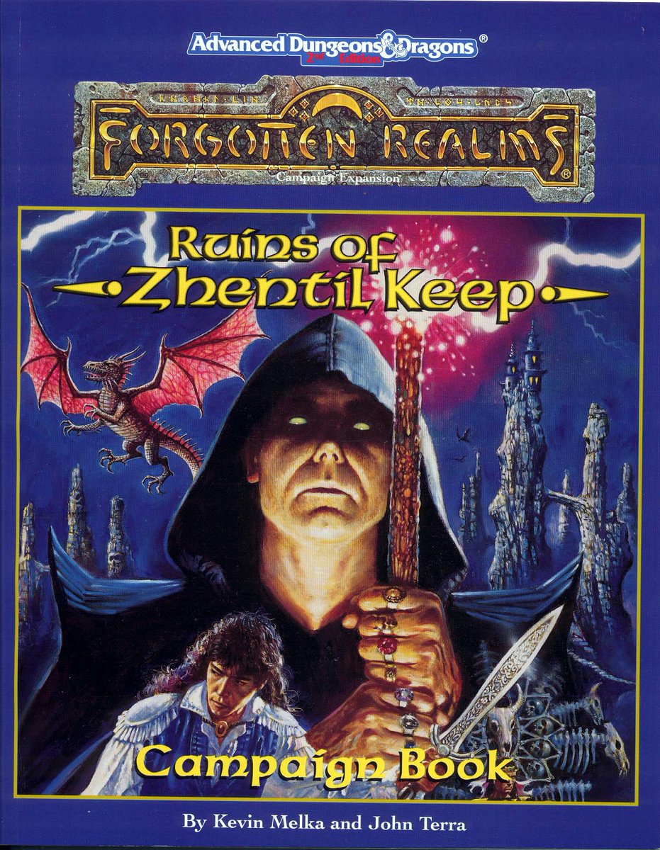 Ranaroth2's tweet photo. Forgotten Realms: The Ruins of Zhentil Keep / Campaign Book, TSR, 1995. Cover: Fred Fields. #skeleton #FredFields #TSR #roleplaying #AdvancedDungeonsandDragons #dungeonsanddragons #Dungeons #Dragons #ForgottenRealms #Zhentil https://t.co/PSL2n1tsKf