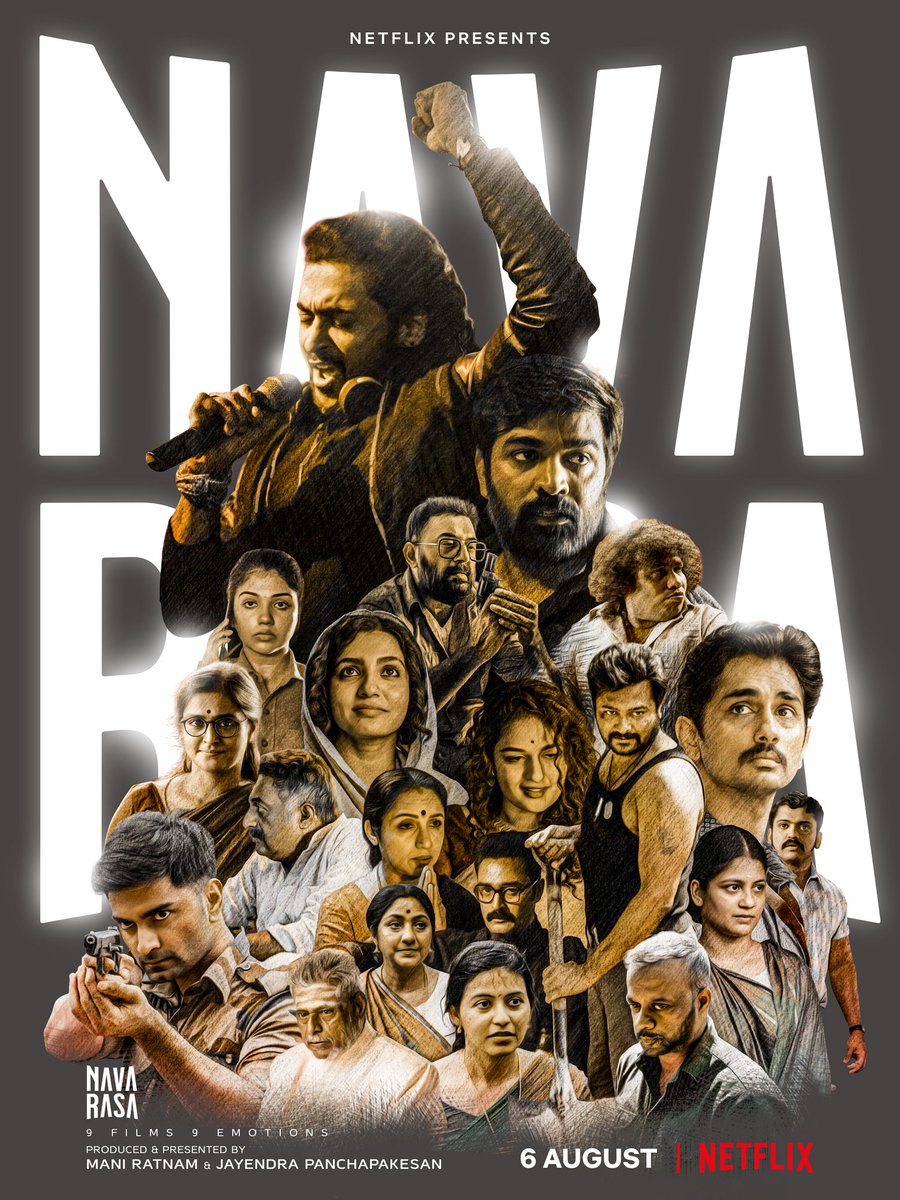 gopiprasannaa's tweet photo. Waking up every single day 2 present each 1 of d 9 films was an emotion by itself. 2 retain d individuality n make them all belong was d challenge stroke 2 stroke. Thank u #ManiSir n team Navarasa, d emotions r sinking in slowly! #ManiRatnam @JayendrasPOV

#NavaRasa FROM TODAY ! https://t.co/94HJTvNYQc