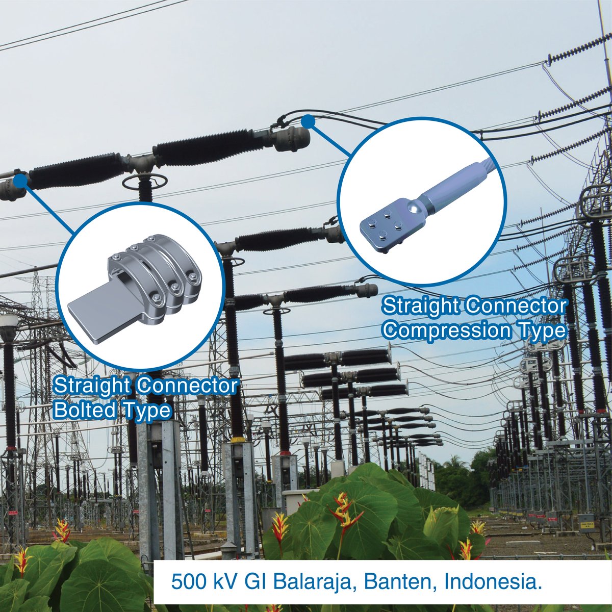 PLPID's tweet image. PLP menawarkan beragam SUBLIGN™ connector bolted &amp;amp; compression, seperti Tee, Straight, Elbow 90˜ Elbow 45˜ untuk beragam jenis &amp;amp; jmlh bundle baik utk flexible konduktor maupun BUSLIGN™  Fixed Busbar dngn spesifikasi Gardu Induk Tegangan Tinggi hingga 500kV. 

#PLPID #PLP #gardu