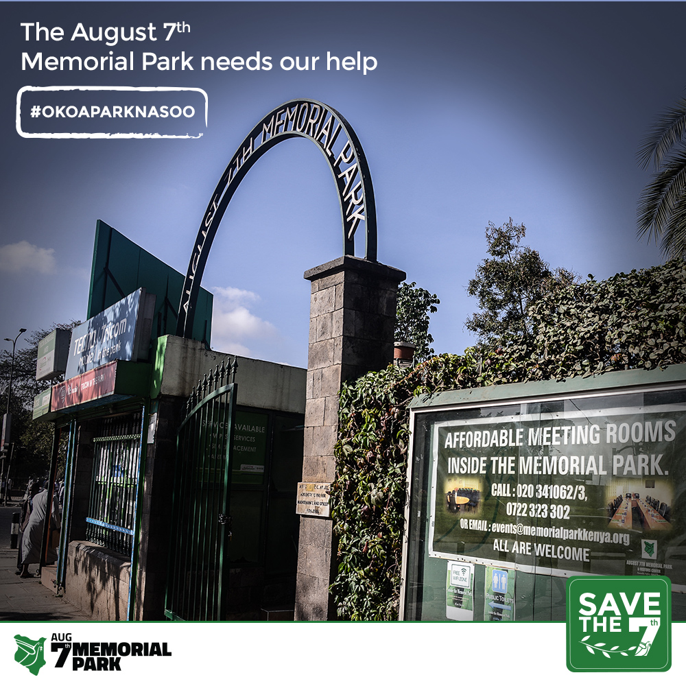 984inthemorning's tweet photo. The @MemorialParkKe relies on gate fees, with minimal support from local and foreign governments.
You can help save park with as little as KES100, donate here: https://t.co/Llc0Ww4RIi
@FareedKhimani @davina_leonard
#BackThePark #OkoaParknaSoo #August7MemorialPark https://t.co/bOiPSyoRvq